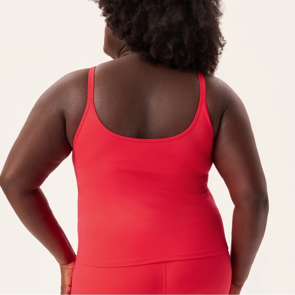 Gemma Tank Top by Girlfriend Collective in Lollipop - Picture 3 of 5